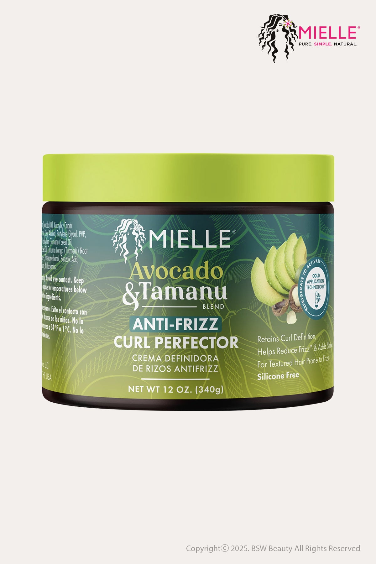MIELLE AVOCADO & TAMANU ANTI-FRIZZ CURL PERFECTOR 12oz - BSW BEAUTY CANADA