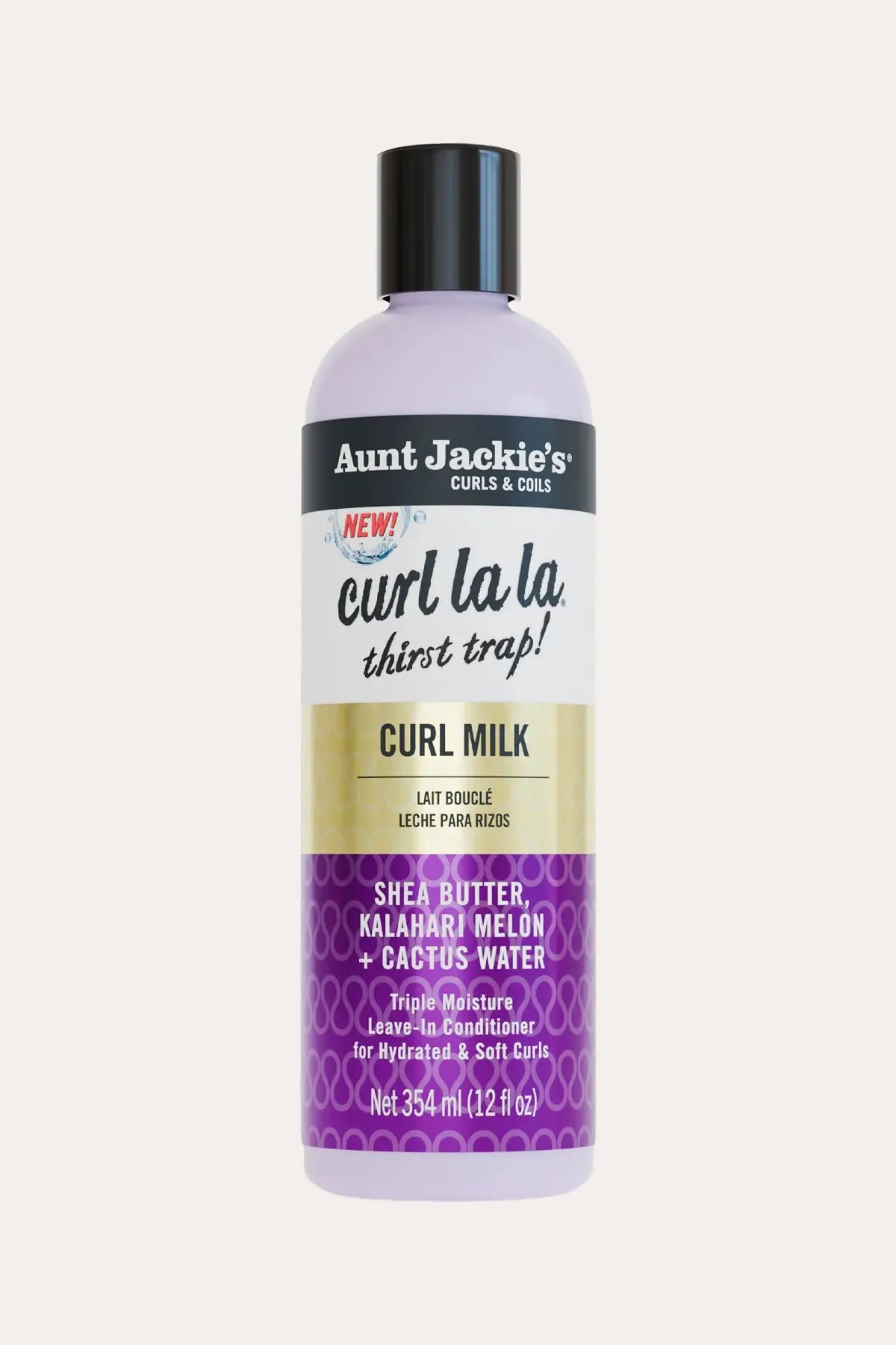 AUNT JACKIES CURL LA LA THIRST TRAP CURL MILK 12oz AUNT JACKIE'S