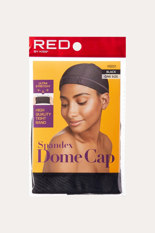 RED SPANDEX DOME CAP RED BY KISS