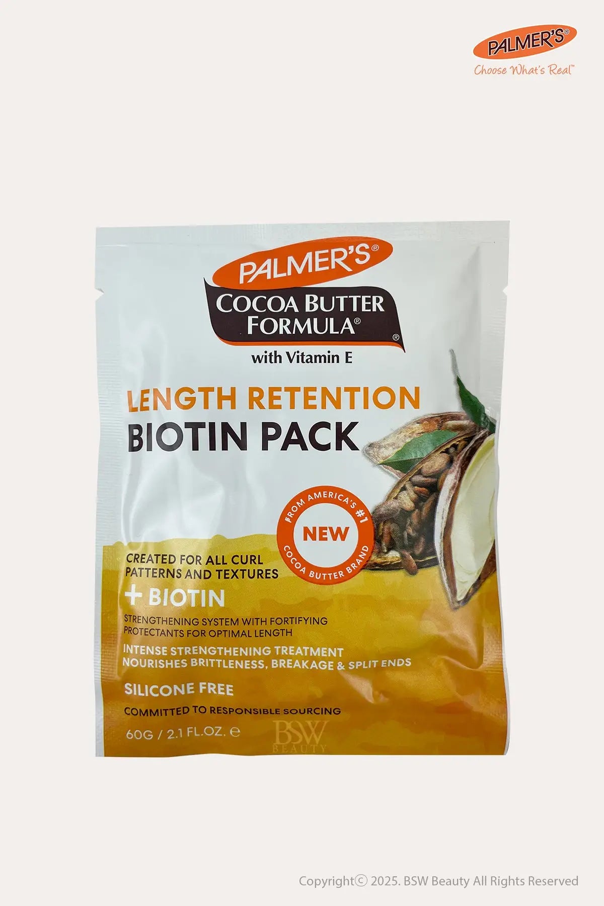 PALMER'S COCOA BUTTER FORMULA LENGTH RETENTION BIOTIN PACK 2.1oz - BSW BEAUTY CANADA