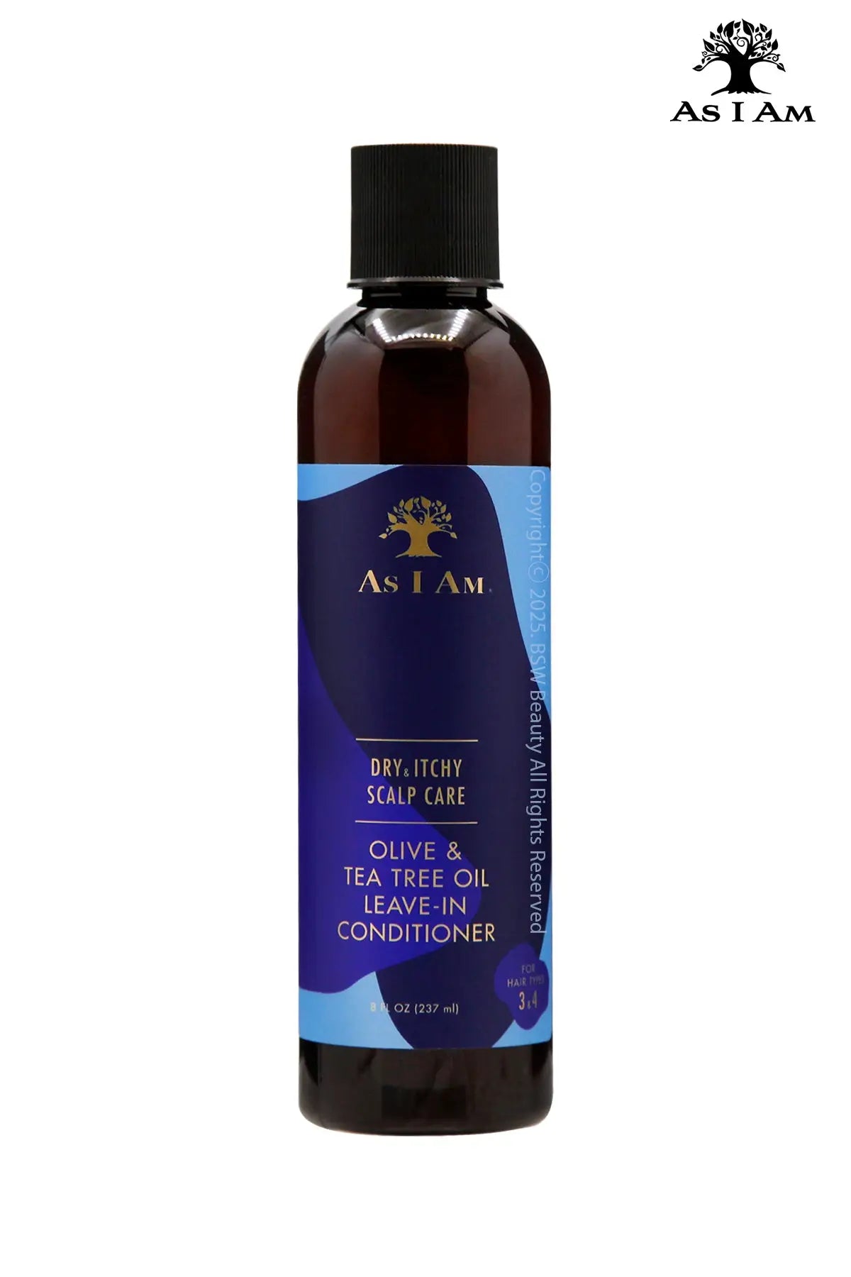 AS I AM DRY & ITCHY SCALP CARE OLIVE & TEA TREE OIL LEAVE-IN CONDITIONER 8oz - BSW BEAUTY CANADA
