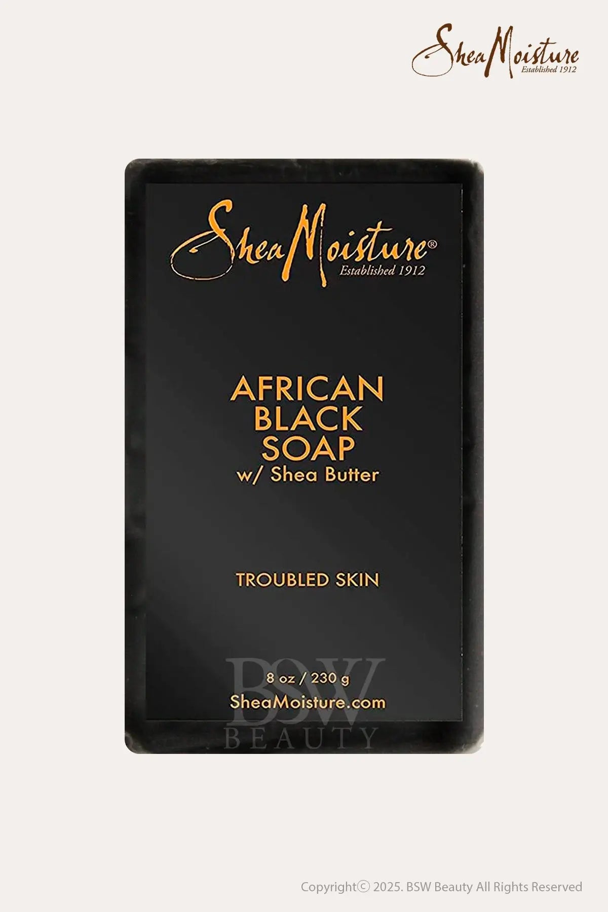 SHEA MOISUTRE AFRICAN BLACK SOAP BAR SOAP 8oz - BSW BEAUTY CANADA