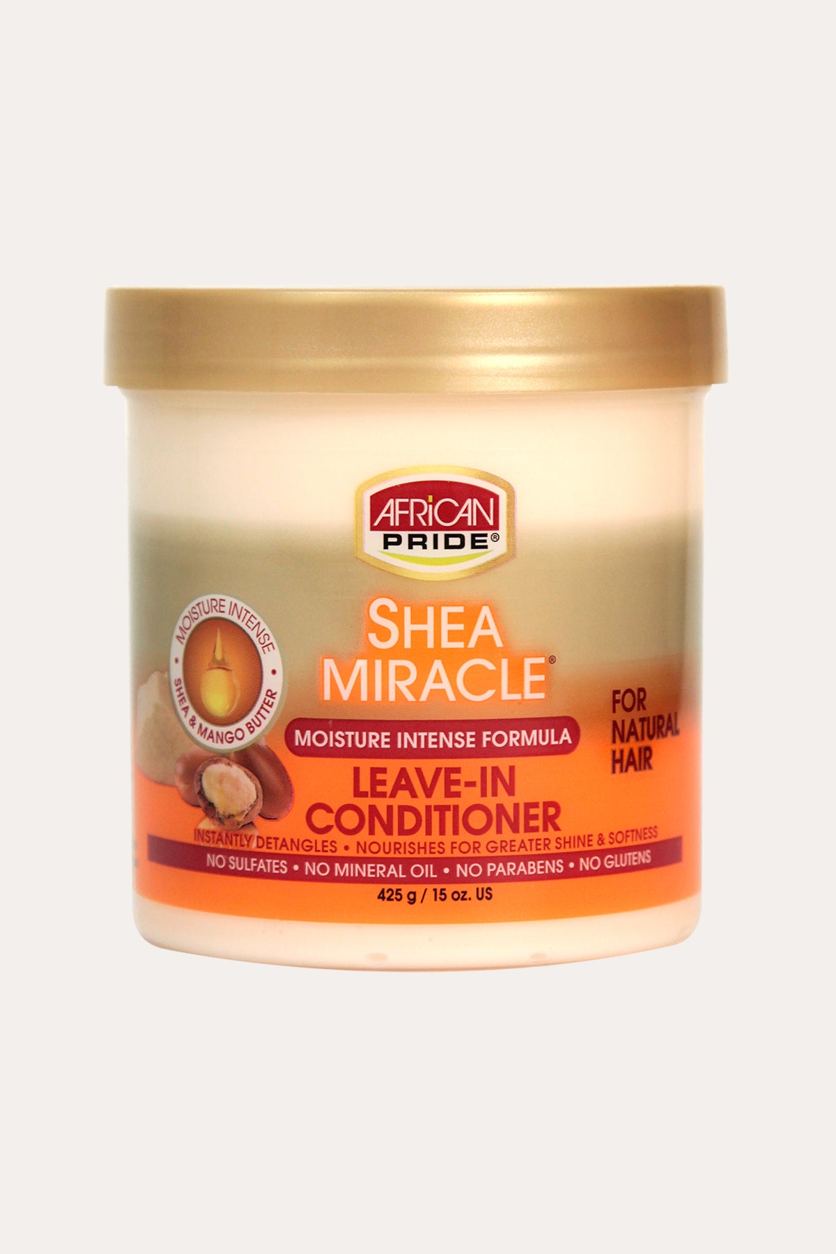 AFRICAN PRIDE SHEA MIRACLE MOSITURE INTENSE LEAVE-IN CONDITIONER 15oz