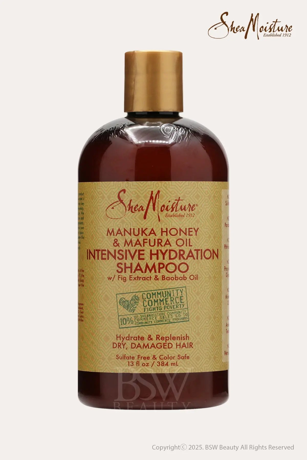 SHEA MOISTURE MANUKA HONEY INTENSIVE HYDRATION SHAMPOO 13oz - BSW BEAUTY CANADA