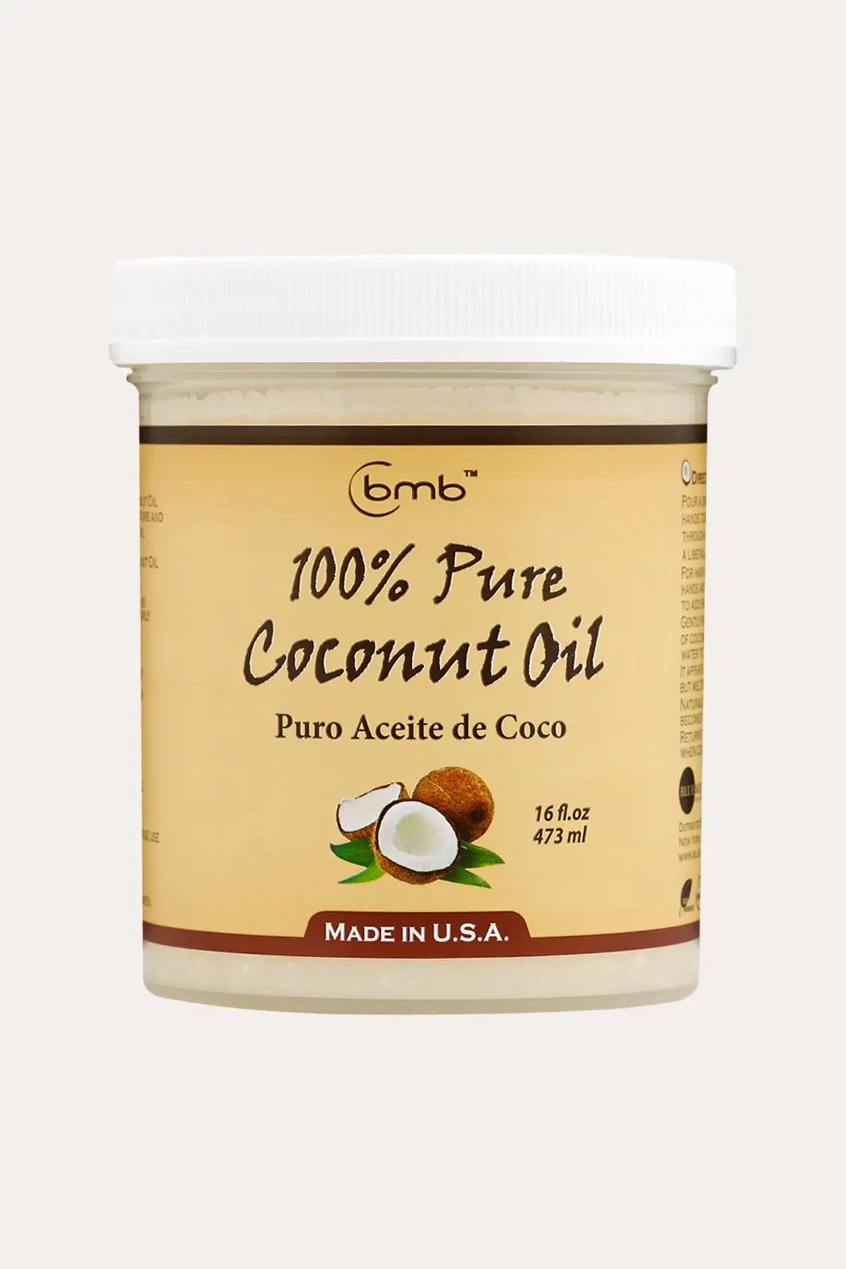 BMB 100% PURE COCONUT OIL FOR HAIR AND SKINPURO ACEITE DE COCO - BSW BEAUTY CANADA