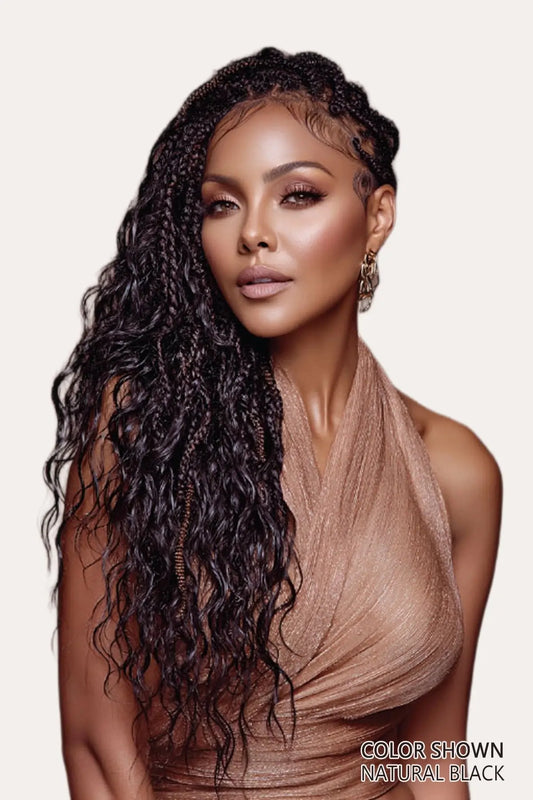 JANET 100% HUMAN HAIR FEATHER CROCHET BRAID - DEEP 18" JANET COLLECTION