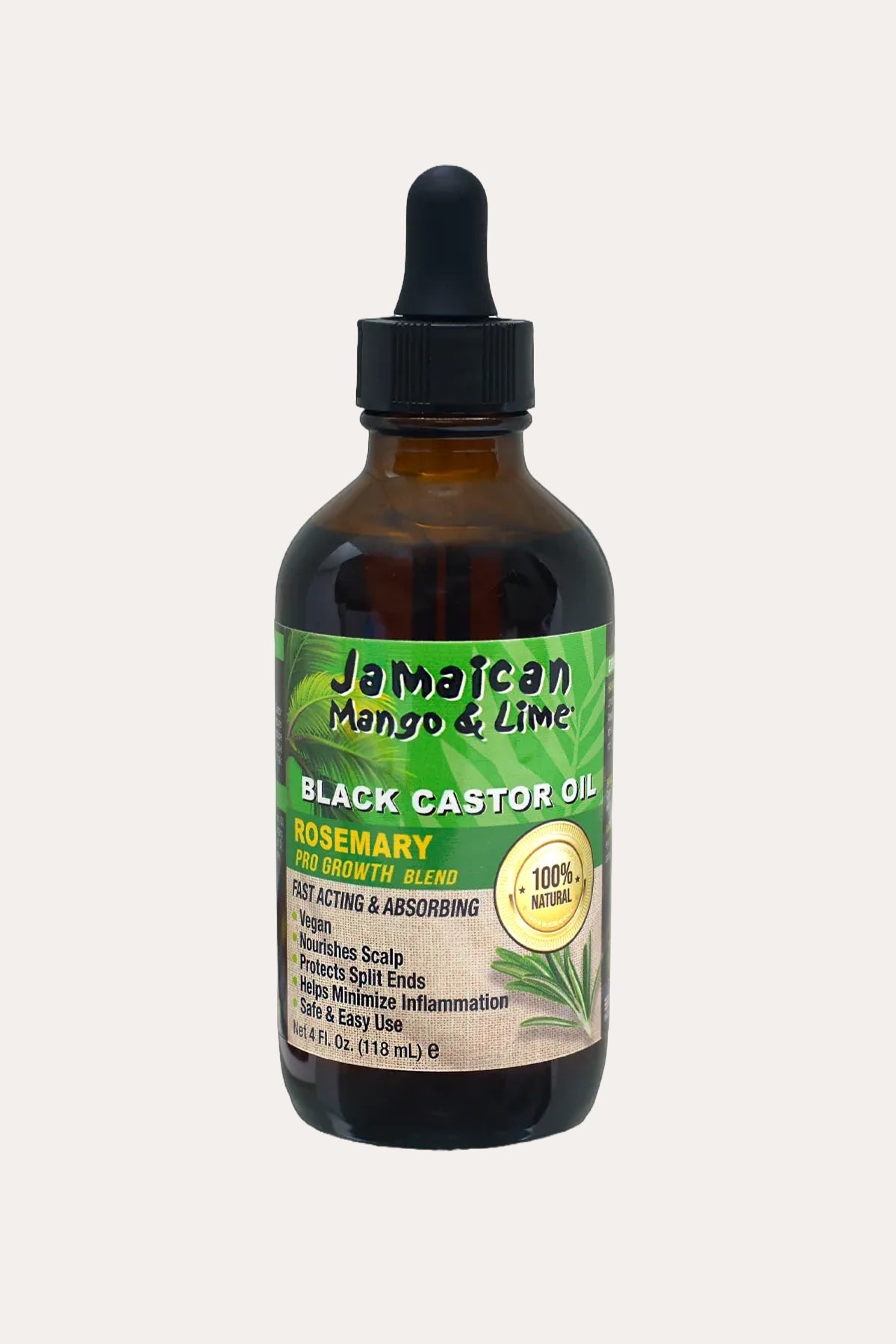 JAMAICAN MANGO & LIME BLACK CASTOR OIL - ROSEMARY