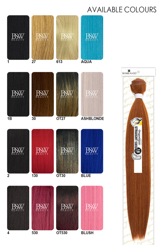 SHAKE N GO ORGANIQUE MASTERMIX WEAVE - STRAIGHT 18" - BSW BEAUTY CANADA