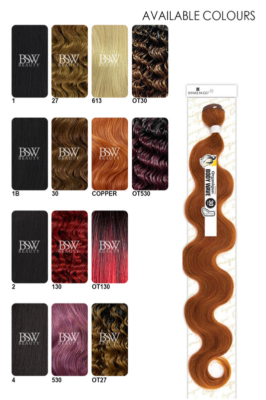 SHAKE N GO ORGANIQUE MASTERMIX WEAVE - BODY WAVE 30" - BSW BEAUTY CANADA