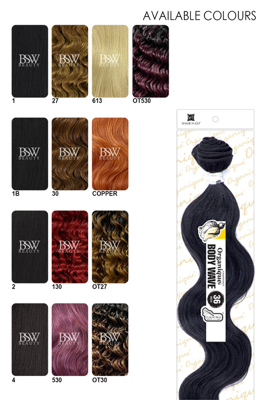 SHAKE N GO ORGANIQUE MASTERMIX WEAVE - BODY WAVE 36" - BSW BEAUTY CANADA