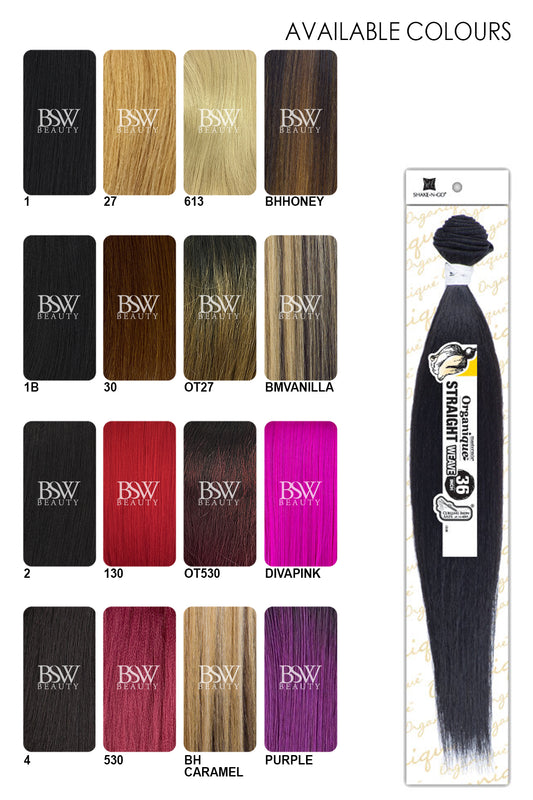 SHAKE N GO ORGANIQUE MASTERMIX WEAVE - STRAIGHT 36" - BSW BEAUTY CANADA