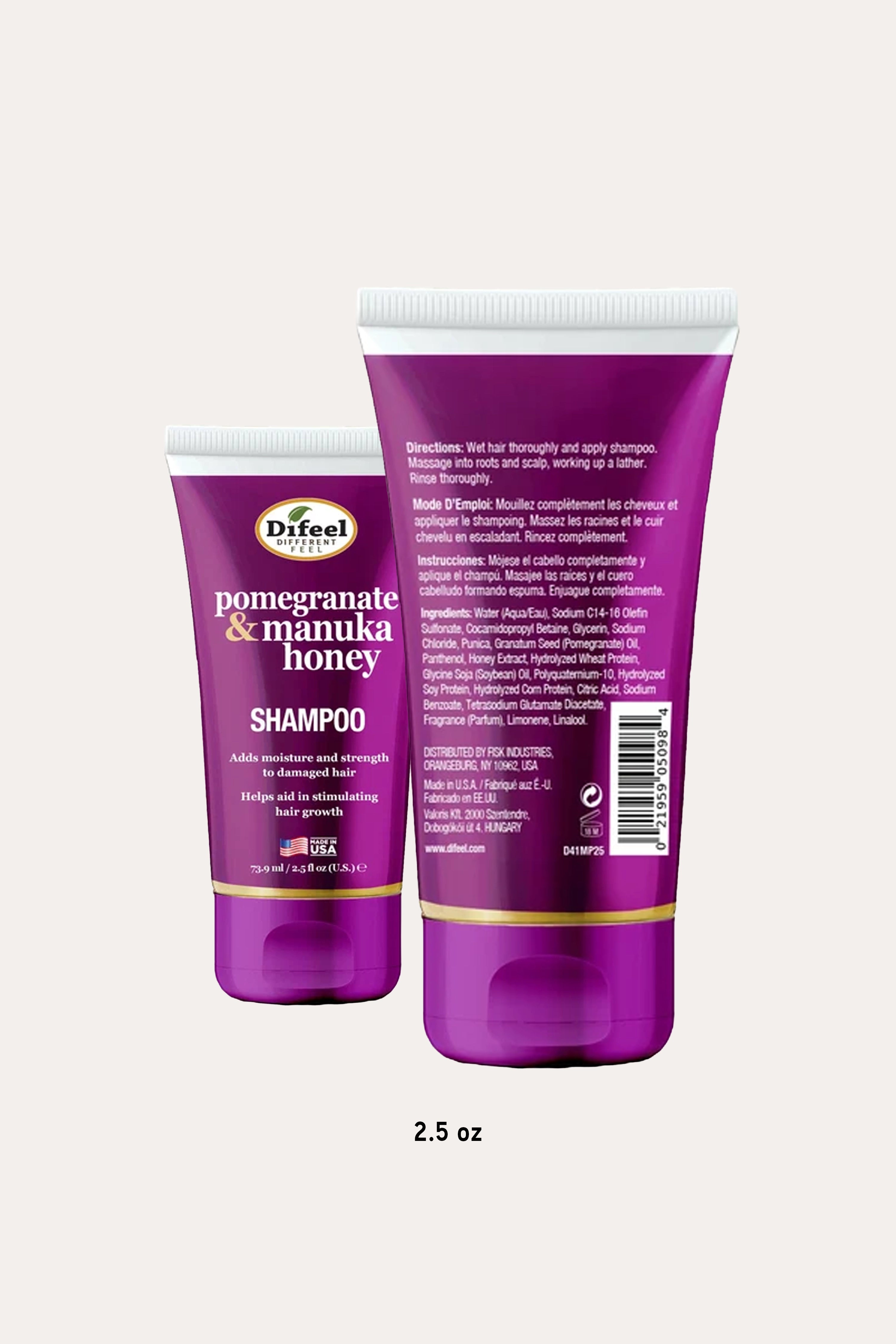 Shampooing au miel de Manuka DIFEEL
