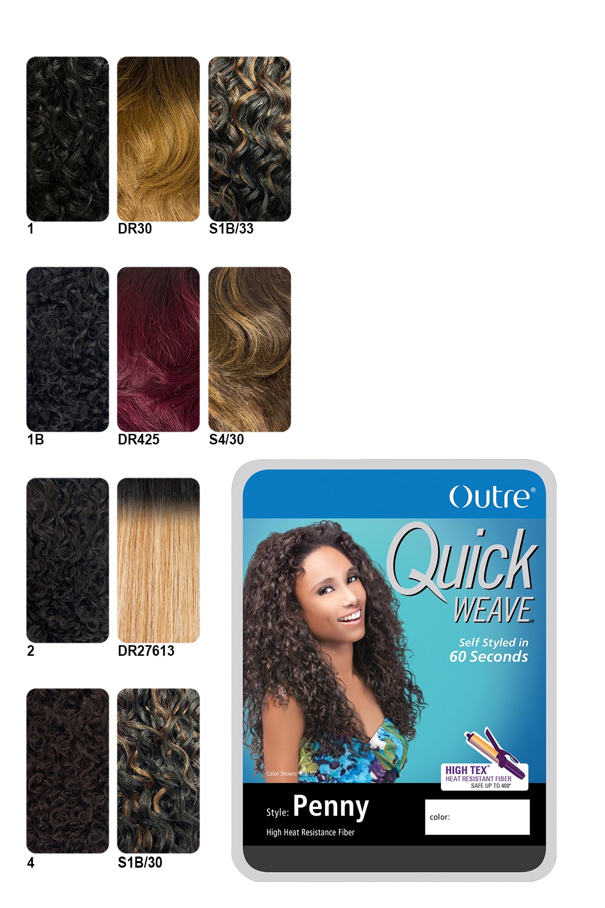 OUTRE QUICK WEAVE HALF WIG - PENNY - BSW BEAUTY CANADA