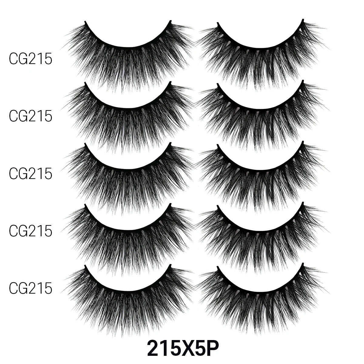 LAFLARE 3D CASHMERE LASHES_5 PAIRS VALUE PACK