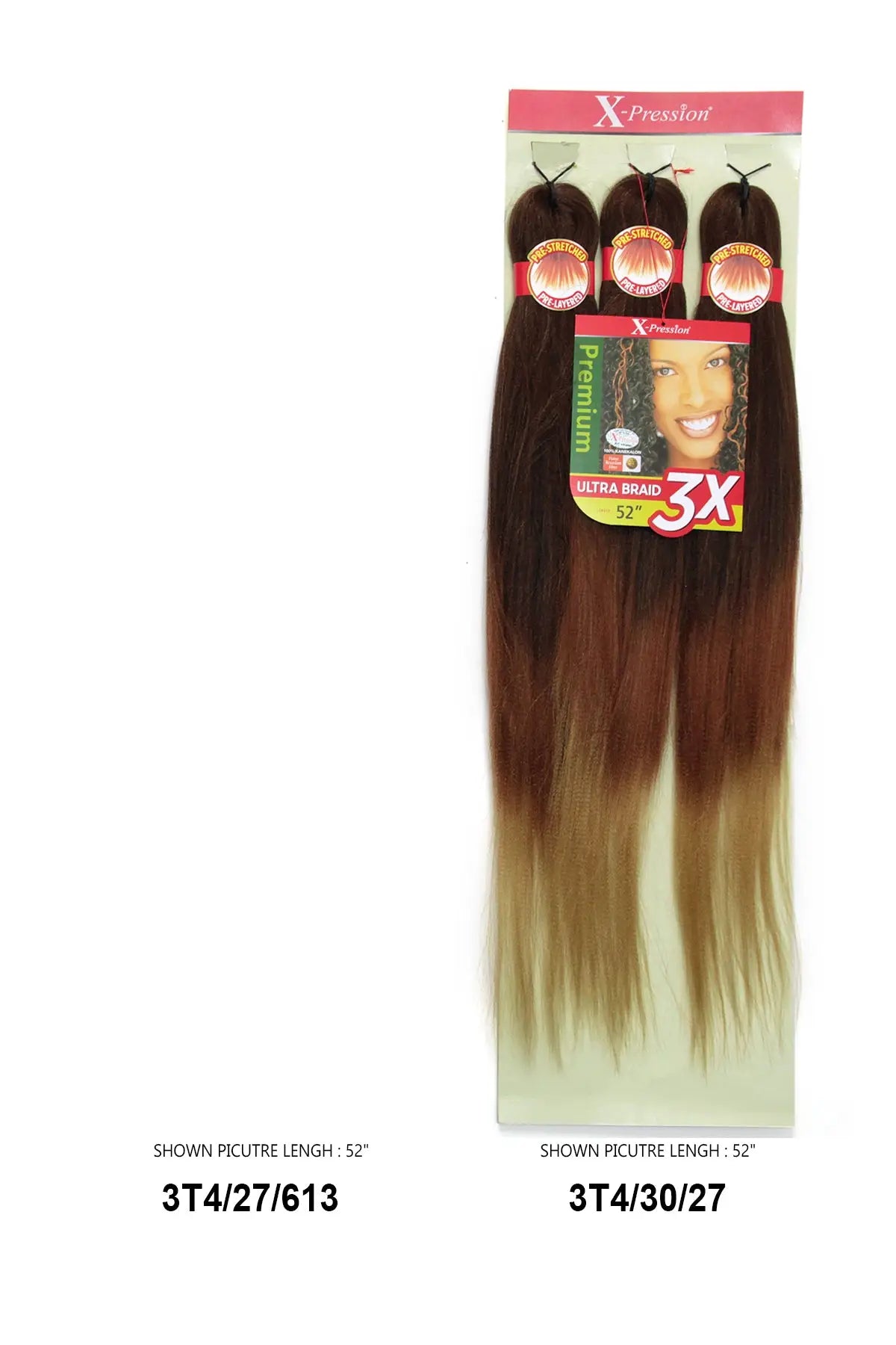 OUTRE 3X X-PRESSION PRE-STRETCHED ULTRA BRAID 52" OUTRE