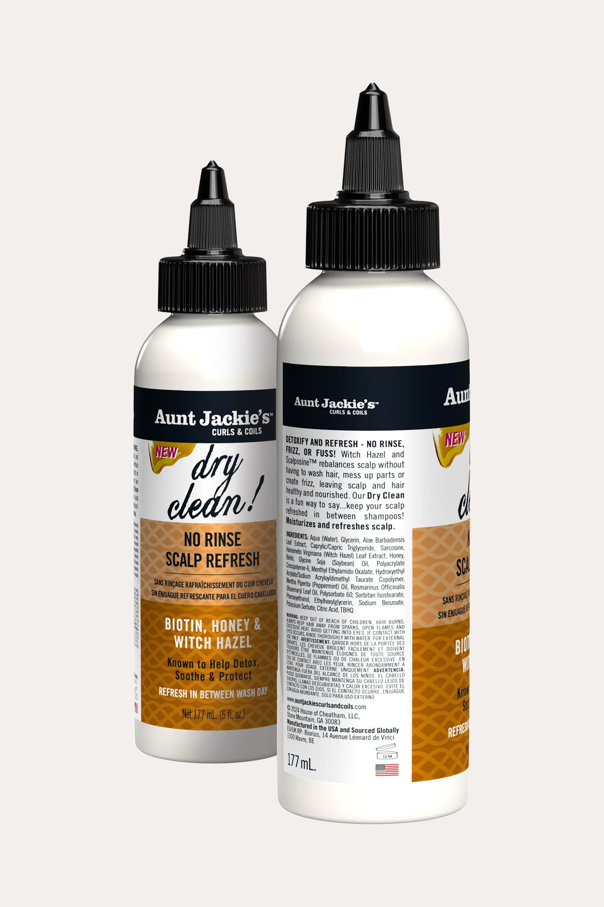 AUNT JACKIES DRY CLAEAN! NO RINSE SCALP REFRESHER 6oz - BSW BEAUTY CANADA