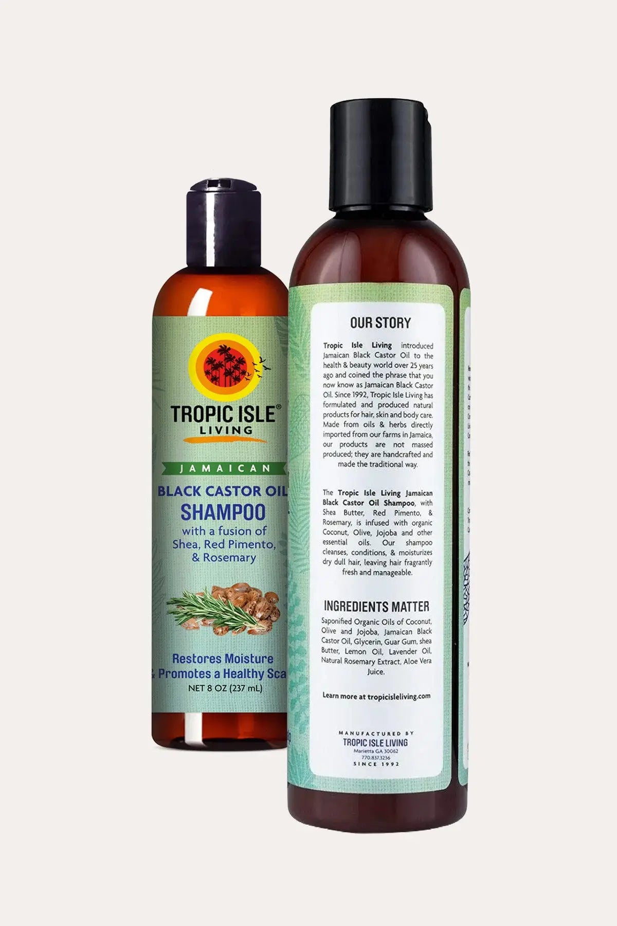 TROPIC ISLE LIVING JAMAICAN BLACK CASTOR OIL SHAMPOO 8oz TROPIC ISLE LIVING