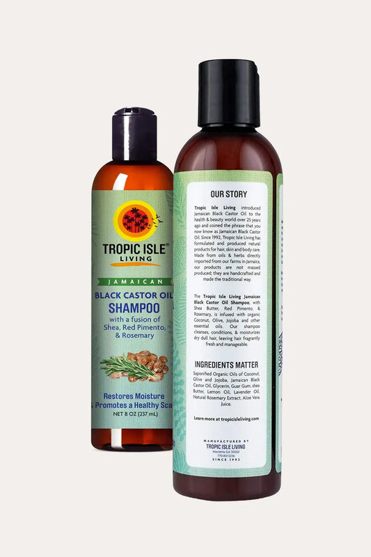TROPIC ISLE LIVING JAMAICAN BLACK CASTOR OIL SHAMPOO 8oz TROPIC ISLE LIVING
