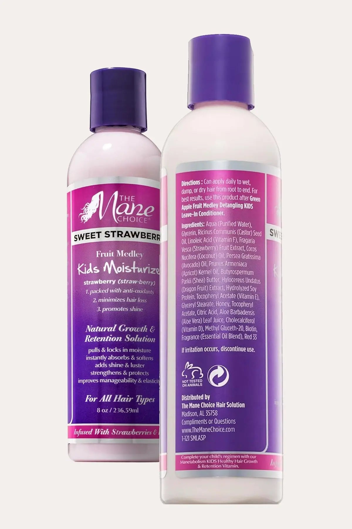 THE MANE CHOICE KIDS SWEET STRAWBERRY FRUIT MEDLEY KIDS MOISTURIZER 8oz - BSW BEAUTY CANADA