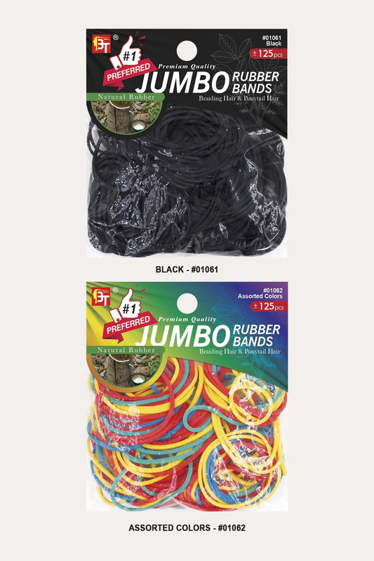 BEAUTY TOWN PREMIUM QUALITY RUBBER BAND - 125PCS JUMBO BEAUTY TOWN