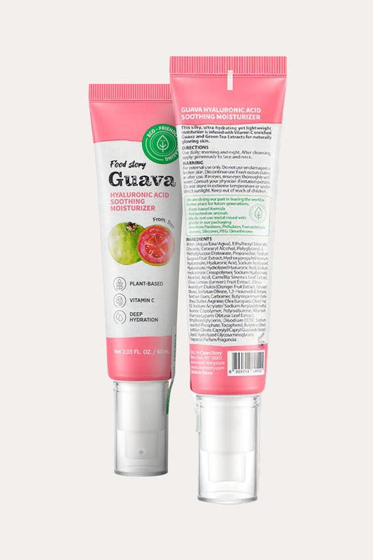 FOOD STORY GUAVA HYALURONIC ACID SOOTHING MOISTURIZER 2.03 FL. OZ. / 60 ml - BSW BEAUTY CANADA
