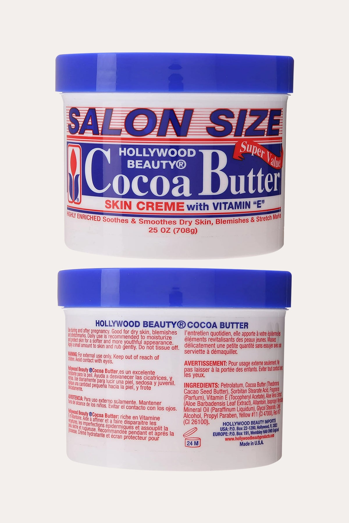 HOLLYWOOD HB COCOA BUTTER WITH VITAMIN E SKIN CREAM - BSW BEAUTY CANADA