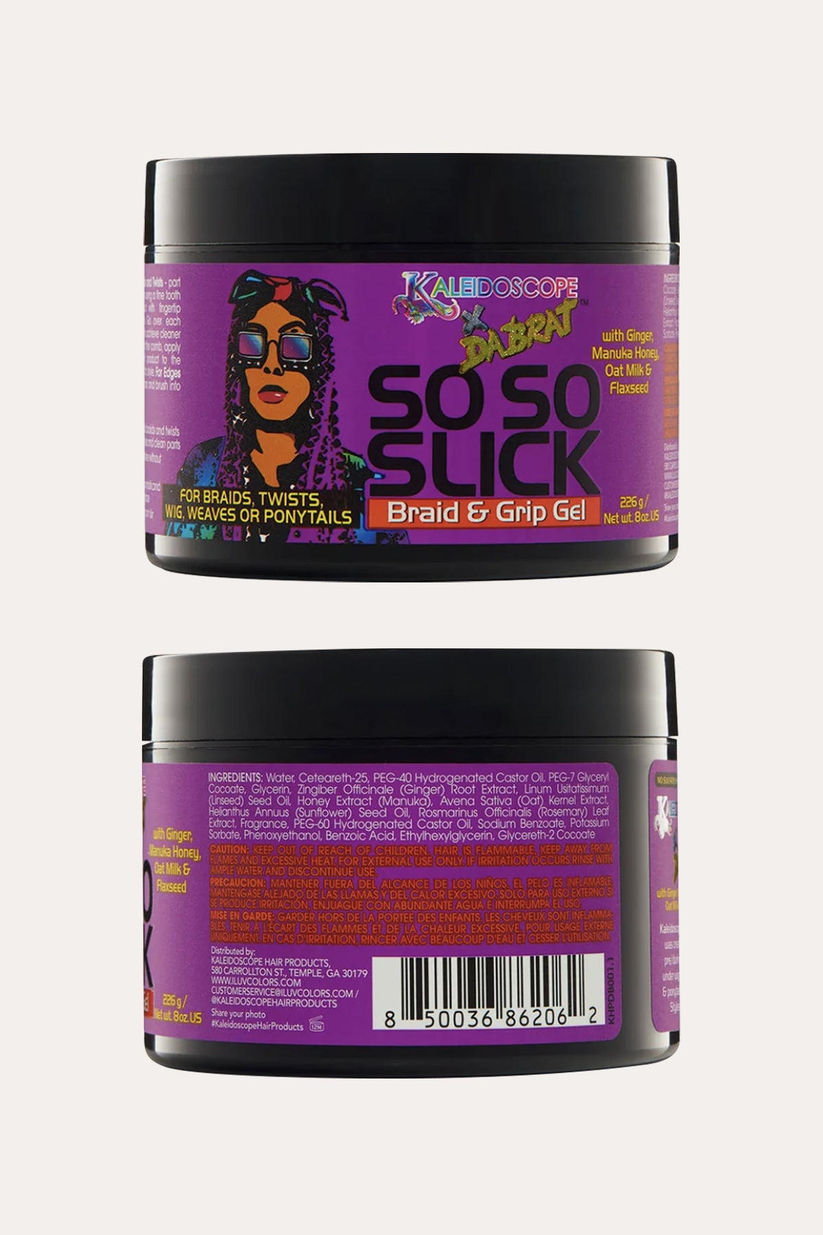 KALEIDOSCOPE DA BRAT SO SO SLICK BRAID & GRIP GEL 8oz - BSW BEAUTY CANADA