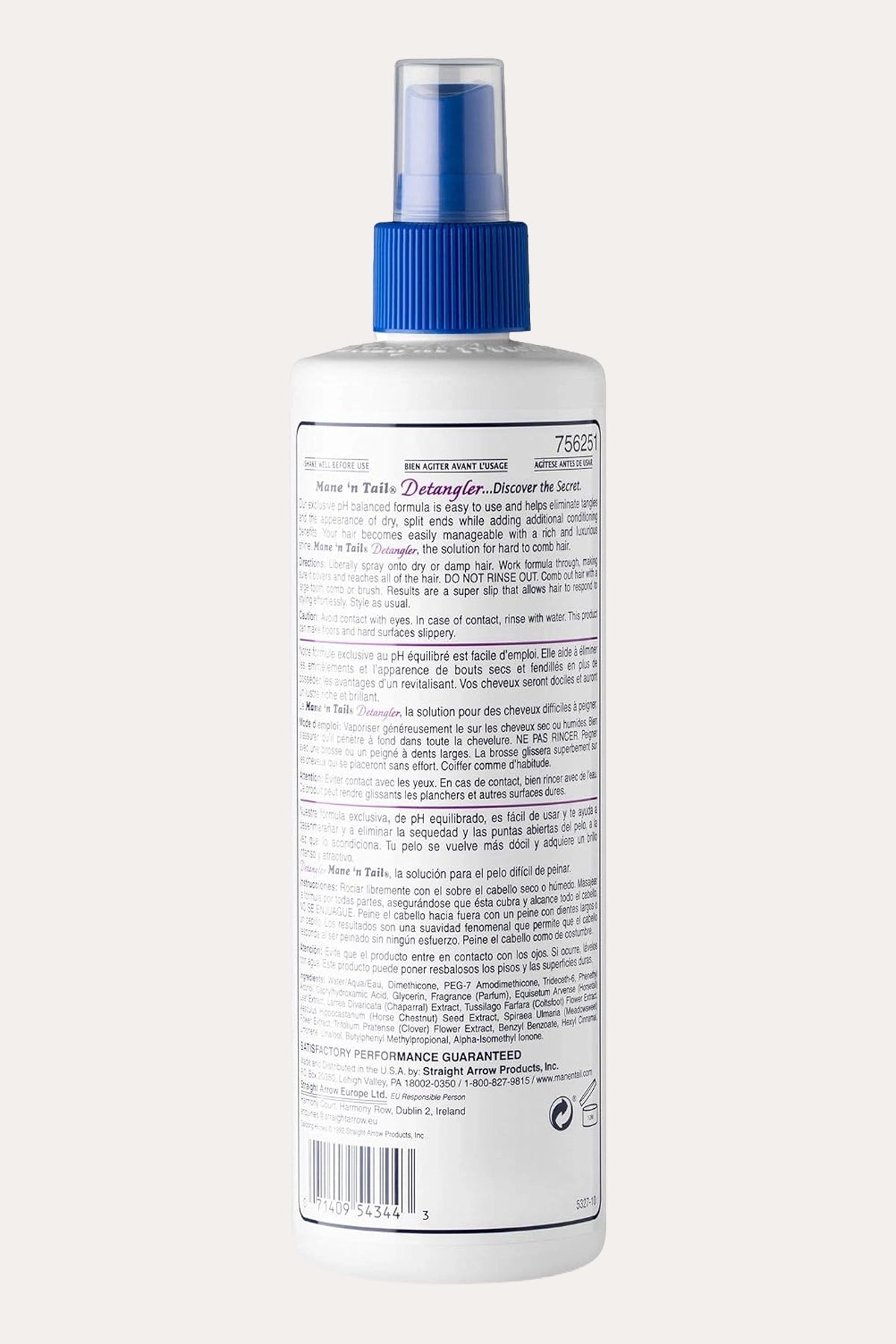 MANE'N TAIL DETANGLER SPRAY 12oz