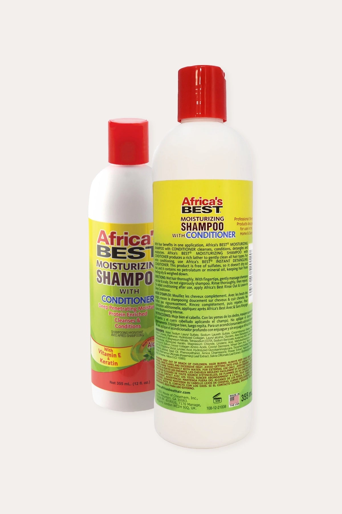 AFRICA'S BEST MOISTURE SHAMPOO WITH CONDITIONER 12oz AFRICA'S BEST