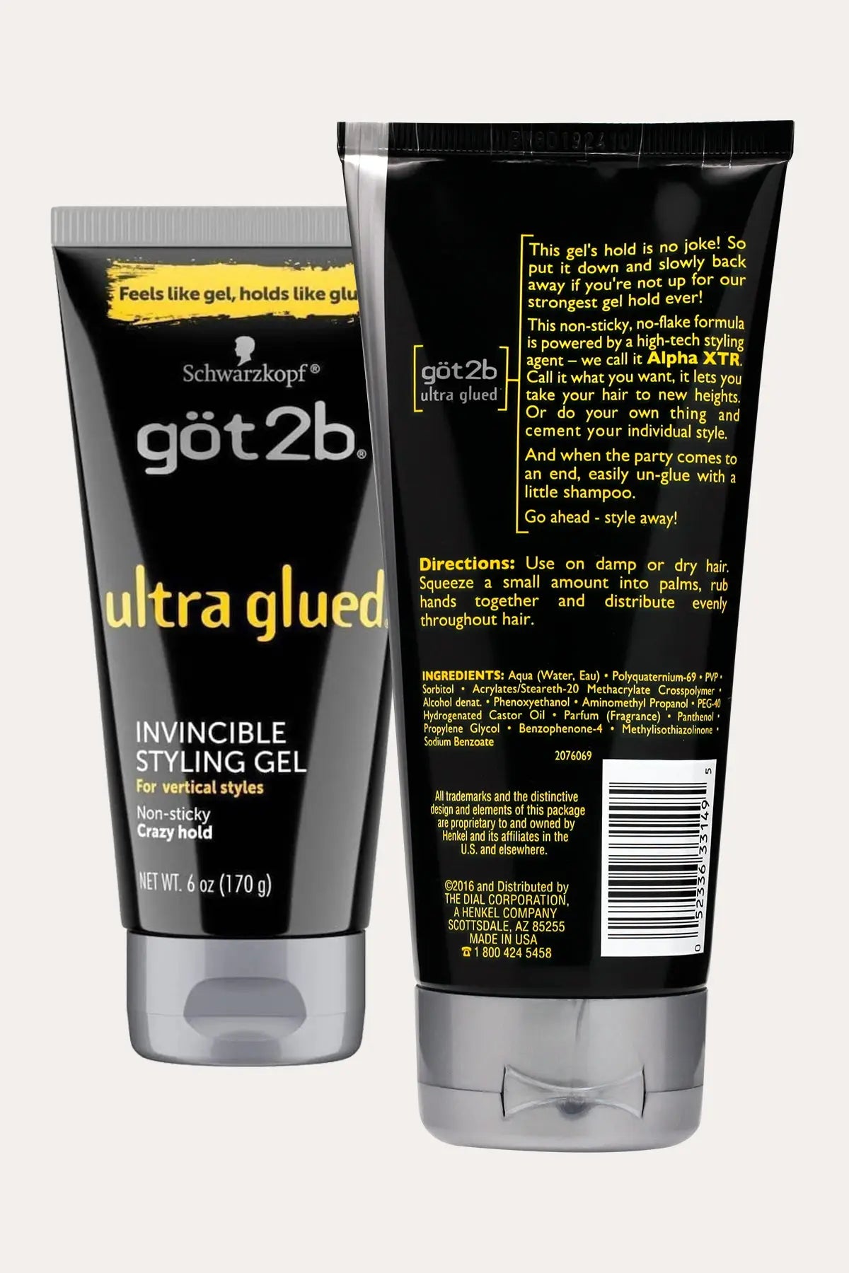 GOT2B ULTRA GLUED INVINCIBLE STYLING GEL 6oz - BSW BEAUTY CANADA