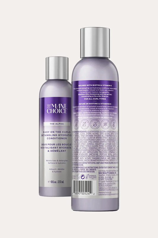 THE MANE CHOICE EASY ON THE CURLS DETANGLING HYDRATION CONDITIONER 8oz - BSW BEAUTY CANADA