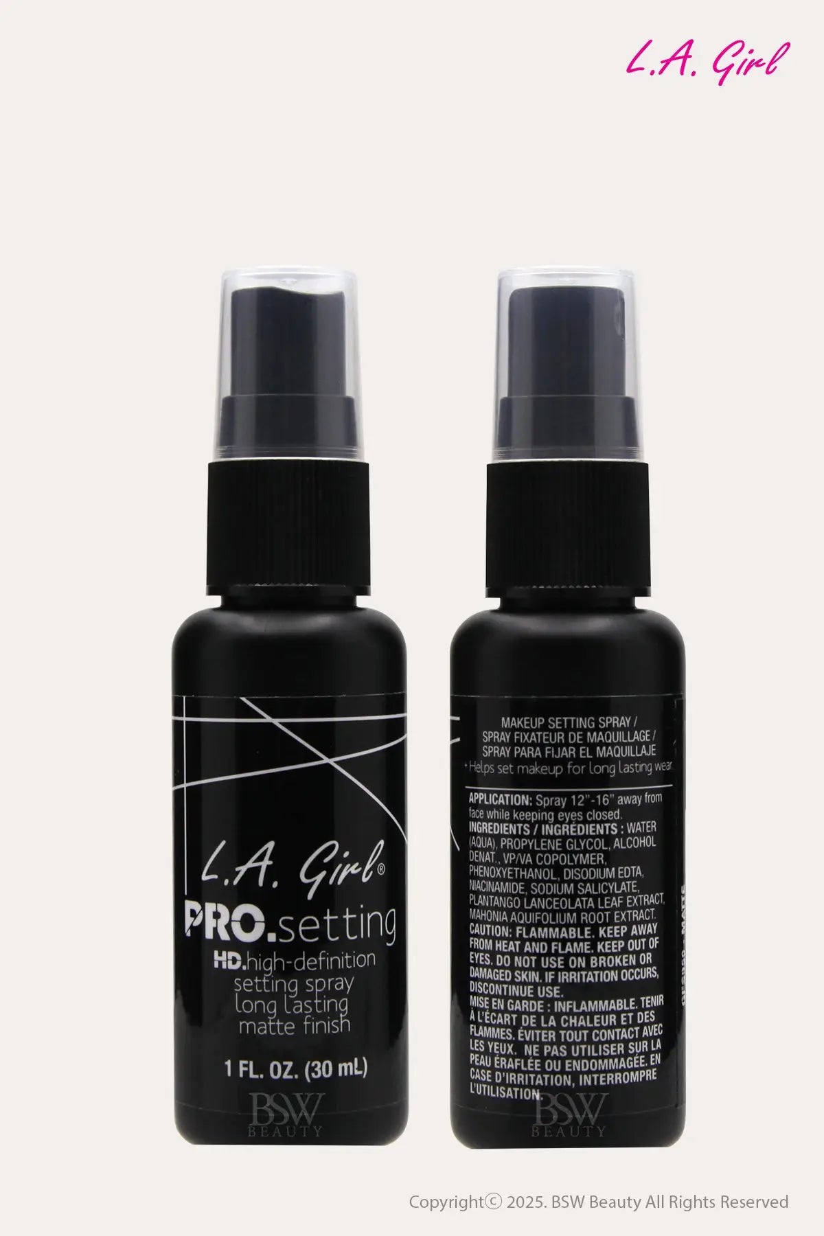 L.A. GIRL PRO SETTING HD HIGH DEFINITION SETTING SPRAY 1oz #GFS950 - BSW BEAUTY CANADA