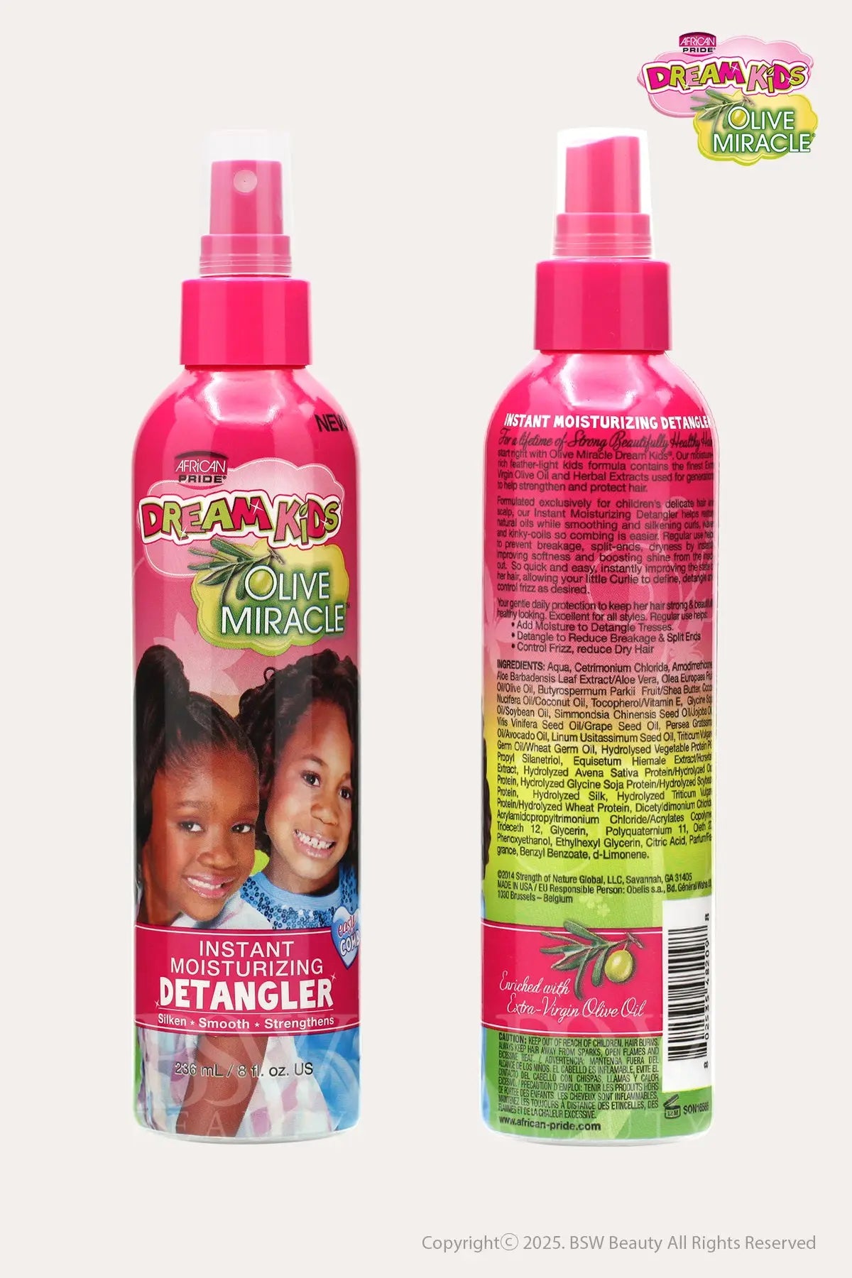AFRICAN PRIDE DREAM KIDS OLIVE MIRACLE INSTANT MOISTURE DETANGLER 8oz - BSW BEAUTY CANADA