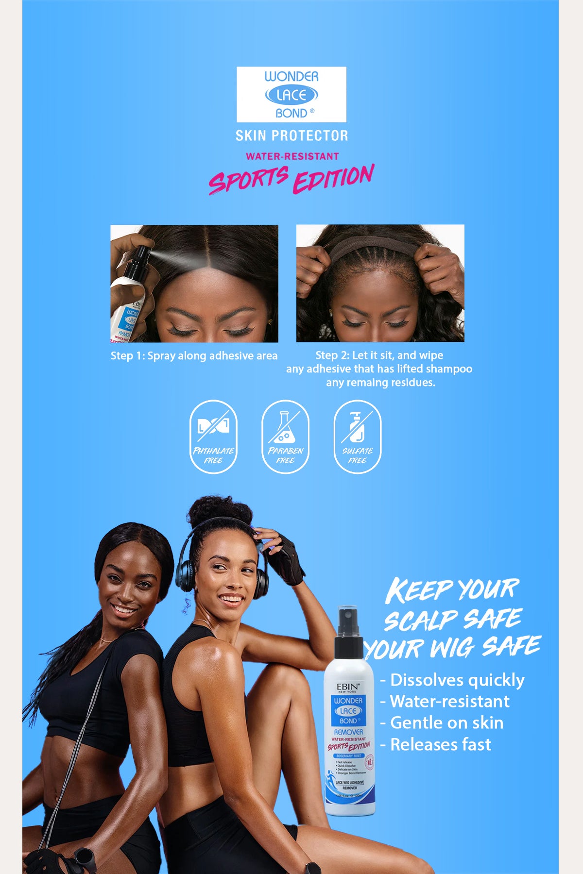 EBIN WONDER LACE BOND REMOVER SPORTS EDITION 4.05oz