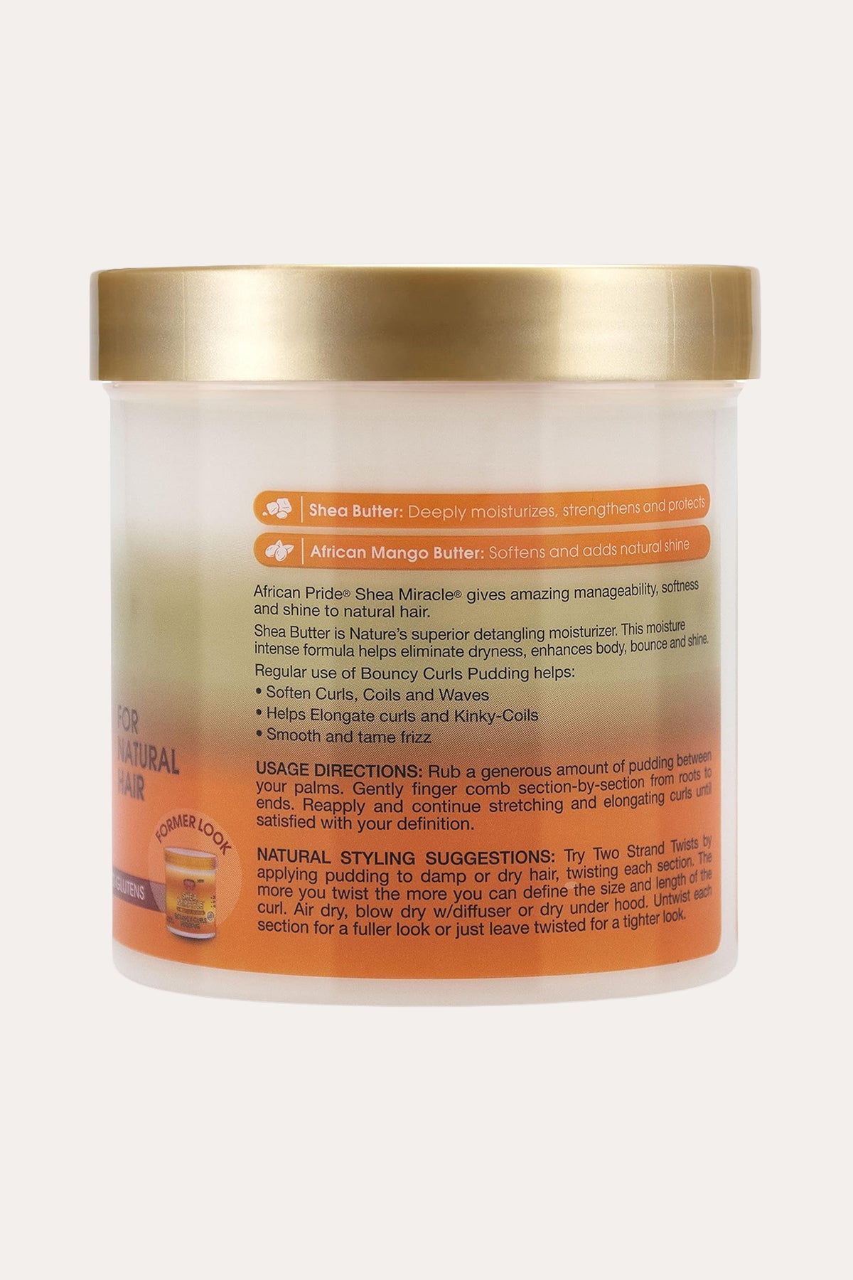 AFRICAN PRIDE SHEA MIRACLE BOUNCY CURLS PUDDING 15oz