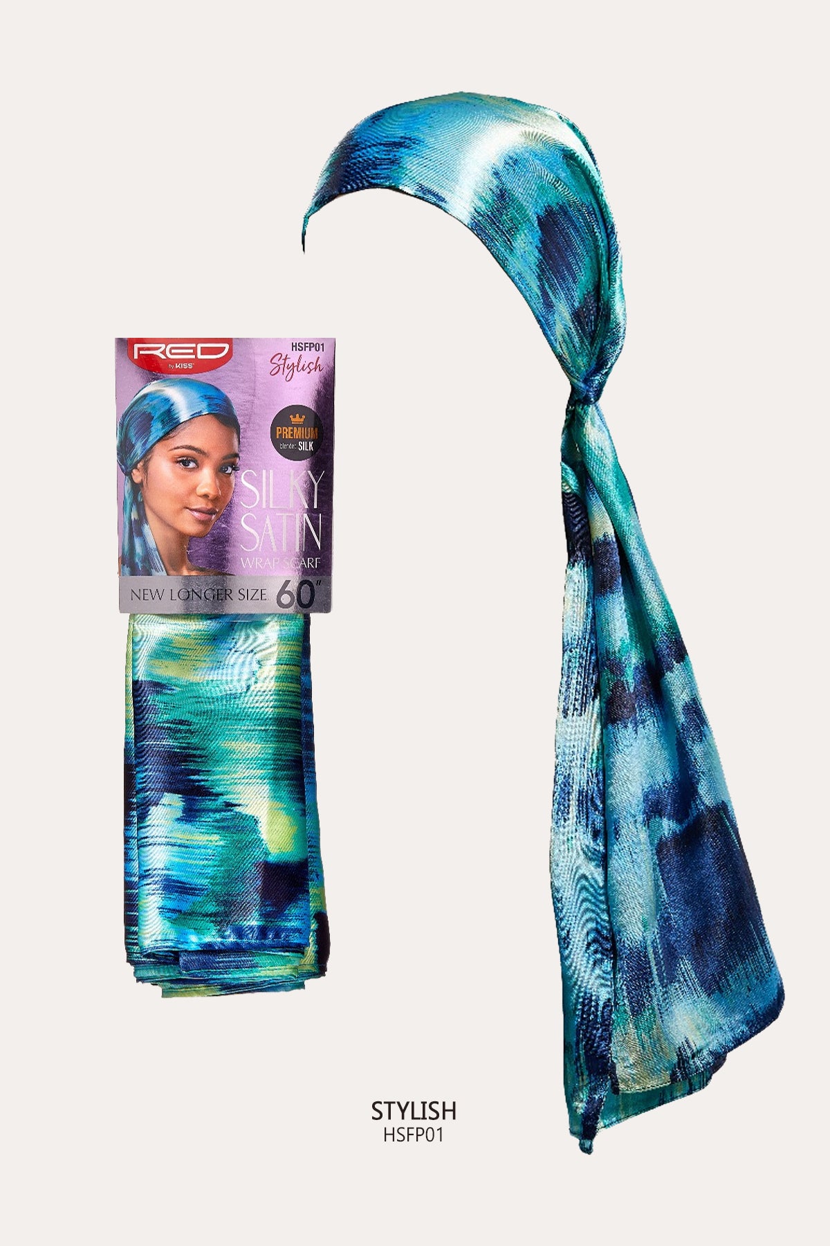 RED BY KISS SILK SATIN WRAP SCARF - BSW BEAUTY CANADA