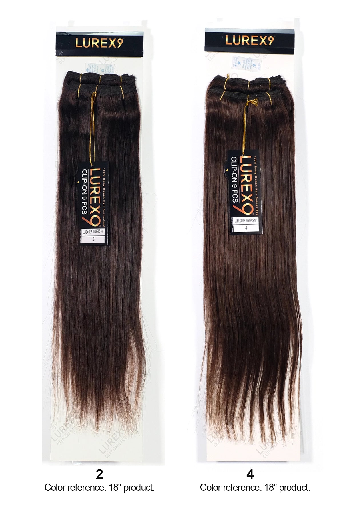 ZURY LUREX 9 EXTENSION À CLIPS 9 PIÈCES LISSE 22"