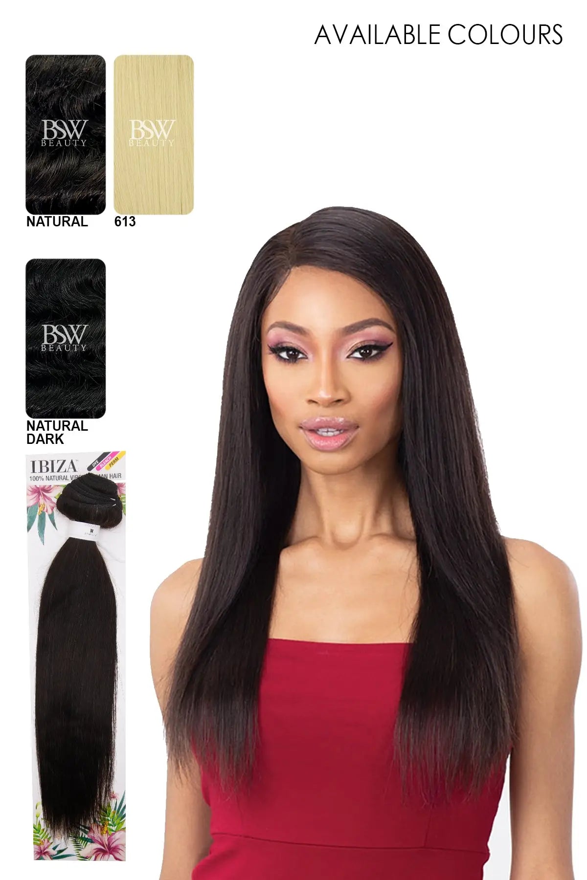 SHAKE N GO IBIZA 100% NATURAL VIRGIN HUMAN HAIR STRAIGHT - BSW BEAUTY CANADA
