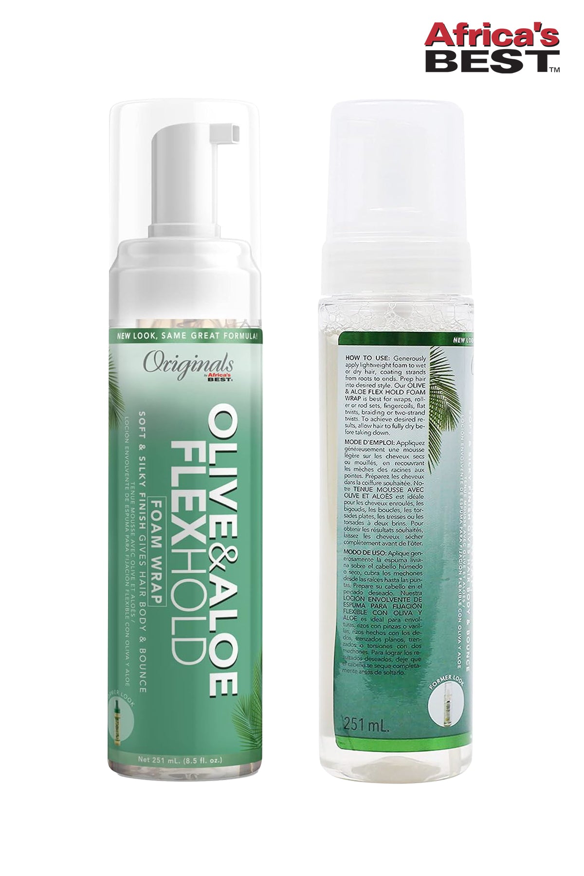 AFRICAS BEST OLIVE OIL FOAM WRAP LOTION 8.5oz - BSW BEAUTY CANADA