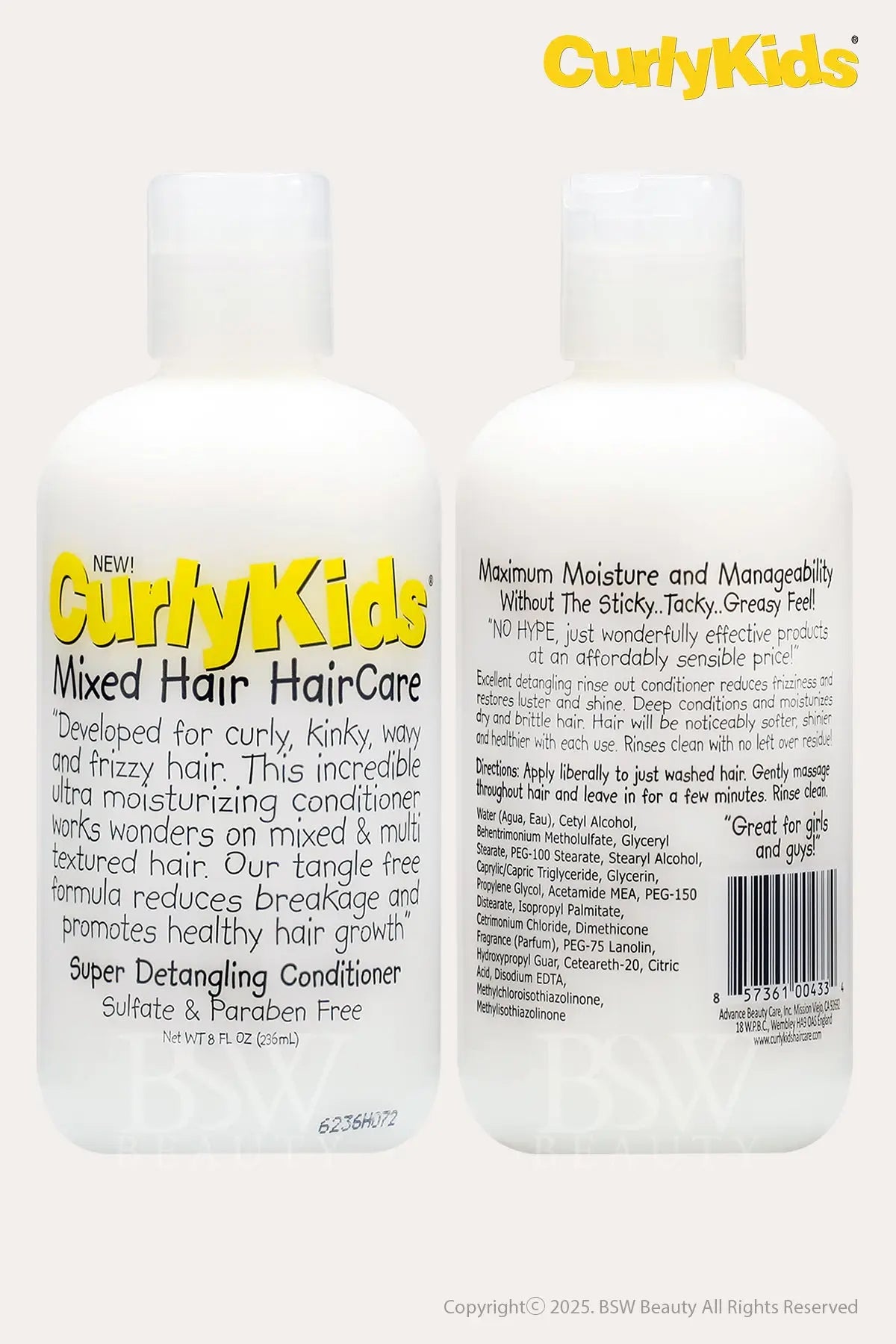 CURLY KIDS SUPER DETANGLING CONDITIONER 8oz - BSW BEAUTY CANADA