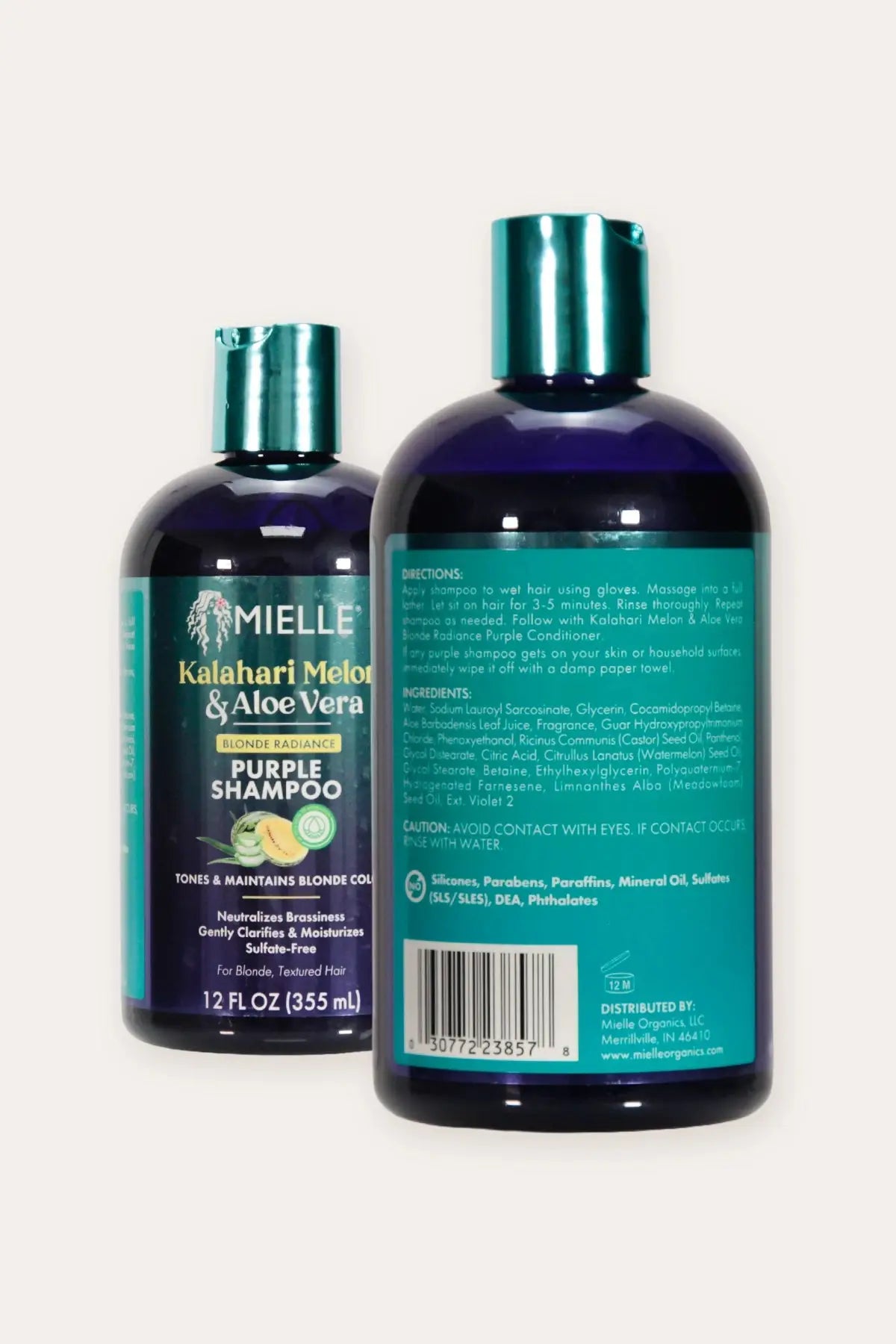 MIELLE KALAHARI MELON & ALOE PURPLE SHAMPOO 12OZ