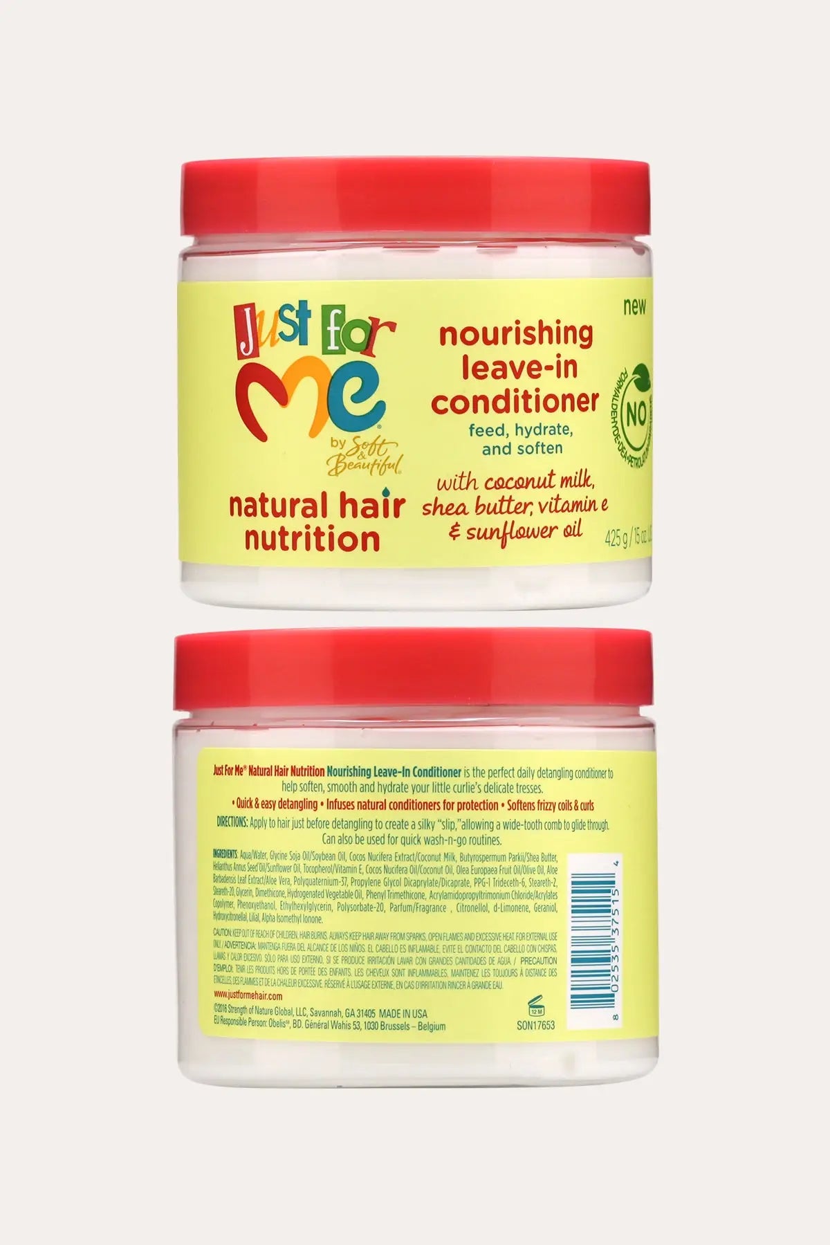 JUST FOR ME NATURAL HAIR NUTRITION NOURISHING LEAVE-IN CONDITIONER 15oz - BSW BEAUTY CANADA