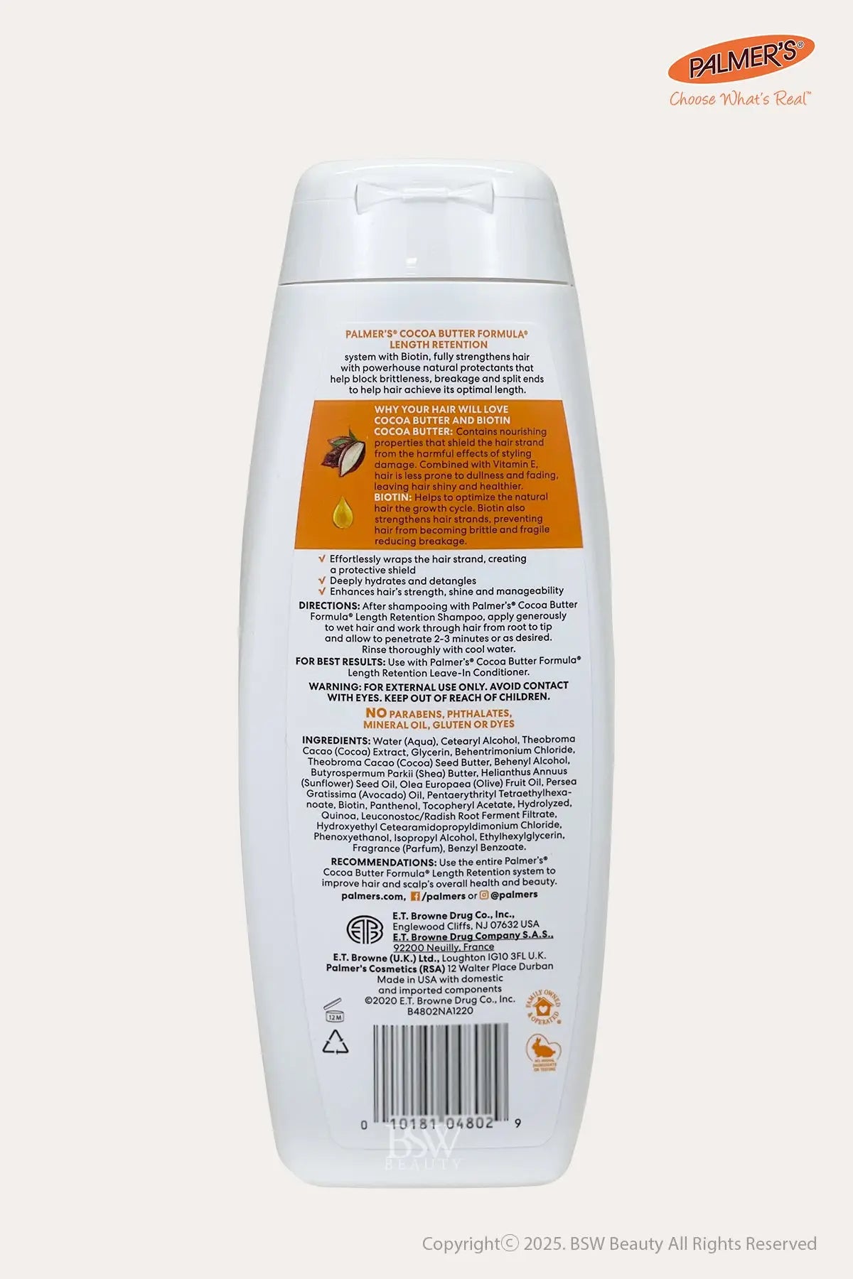 PALMER'S COCOA BUTTER FORMULA LENGTH RETENTION CONDITIONER 13.5oz - BSW BEAUTY CANADA