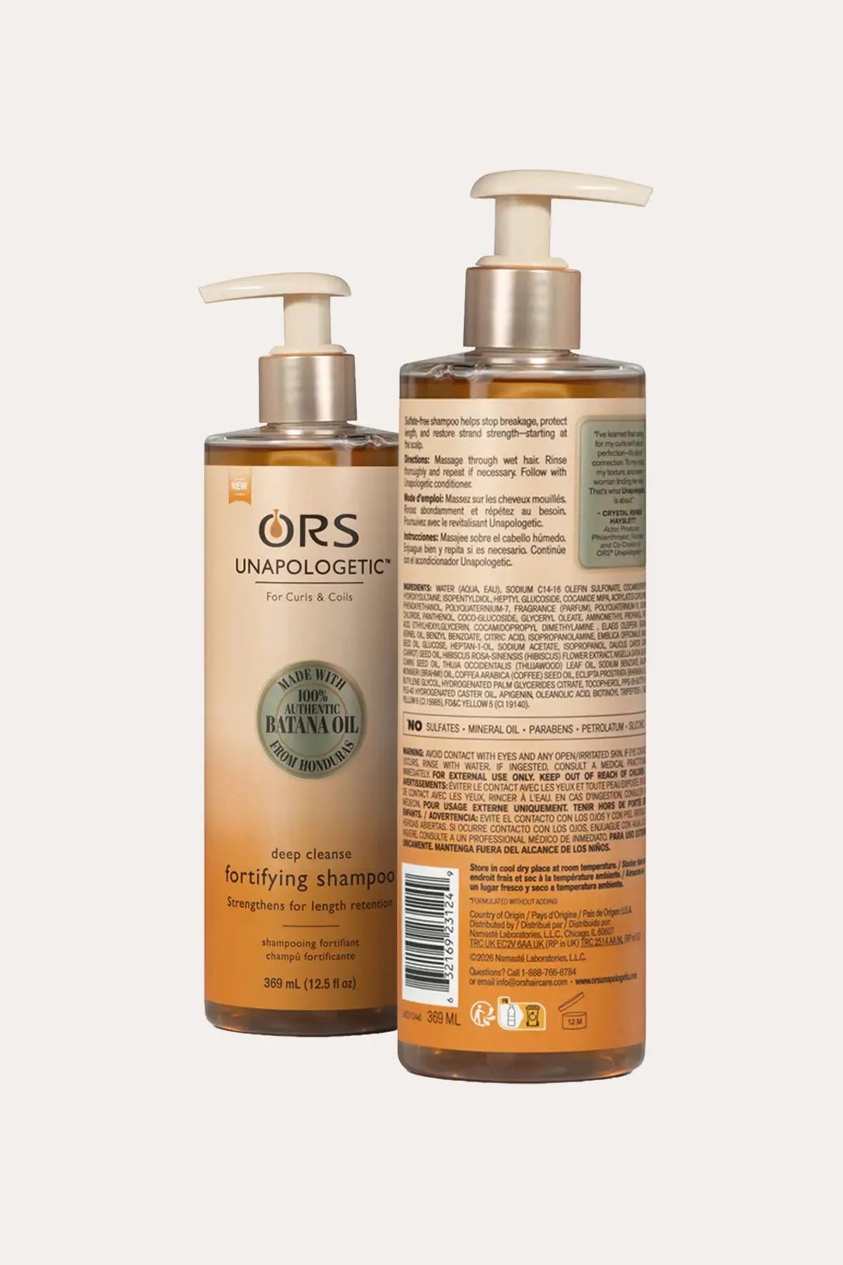 ORS UNAPOLOGETIC DEEP CLEANSE FORTIFYING SHAMPOO 12.5oz ORS