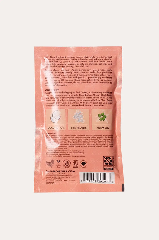 SHEA MOISTURE COCONUT HIBISCUS CURL & SHINE HAIR MASQUE 2oz SHEA MOISTURE