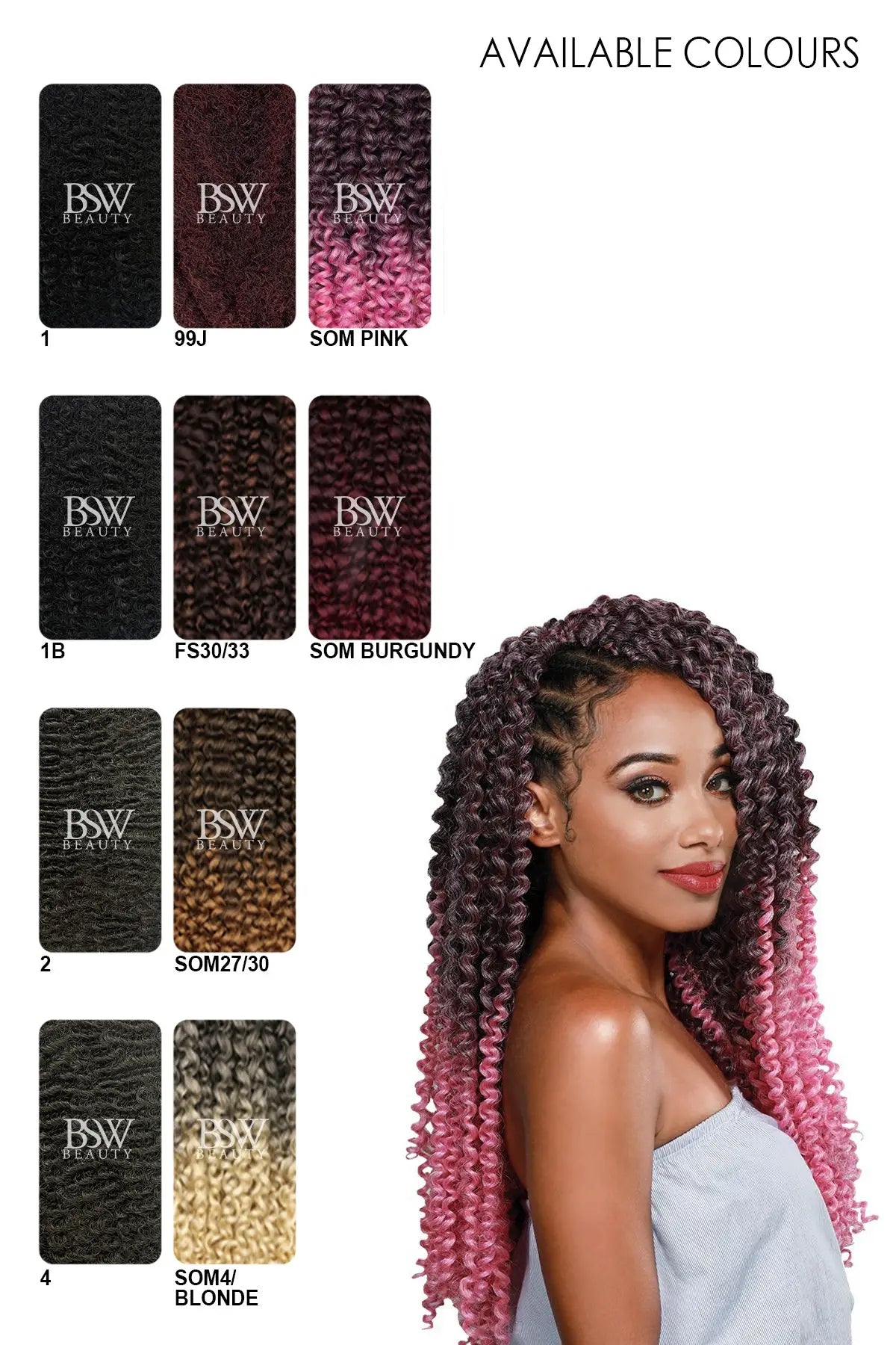 ZURY 3X PRE-STRETCHED - WATER WAVE BRAID 20" - BSW BEAUTY CANADA