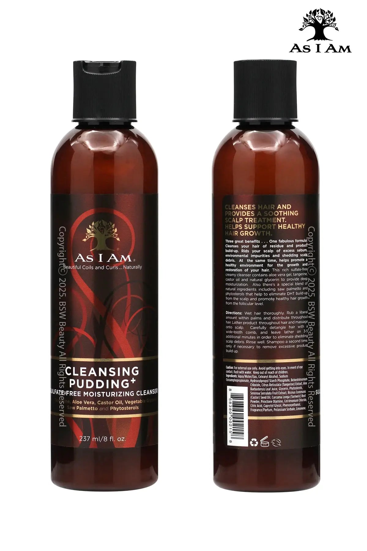 AS I AM CLEANSING PUDDING+ SULFATE FREE MOISTURIZING CLEANSER 8oz - BSW BEAUTY CANADA