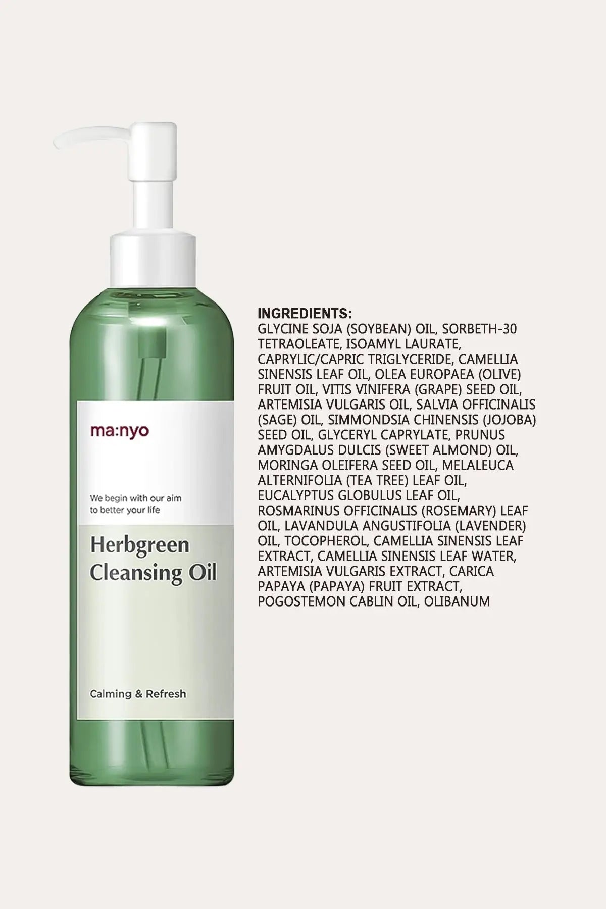 MANYO HERB GREEN CLEANSING OIL 200ml MANYO
