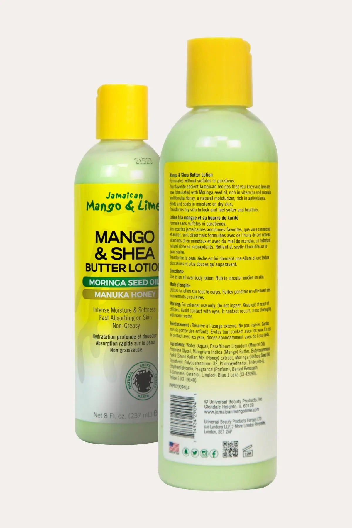 JAMAICAN MANGO & LIME MANGO & SHEA BUTTER LOTION 8oz