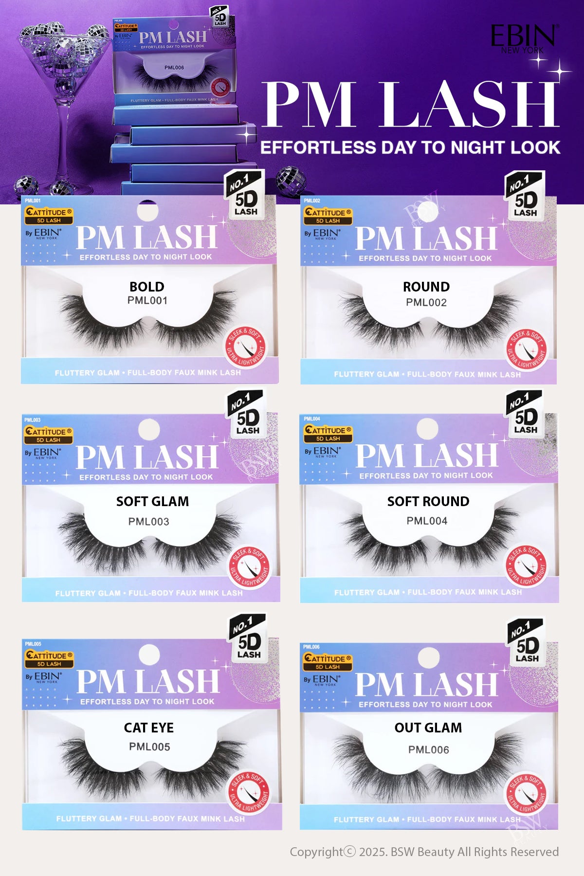 EBIN CATTITUDE 5D PM LASH - BSW BEAUTY CANADA